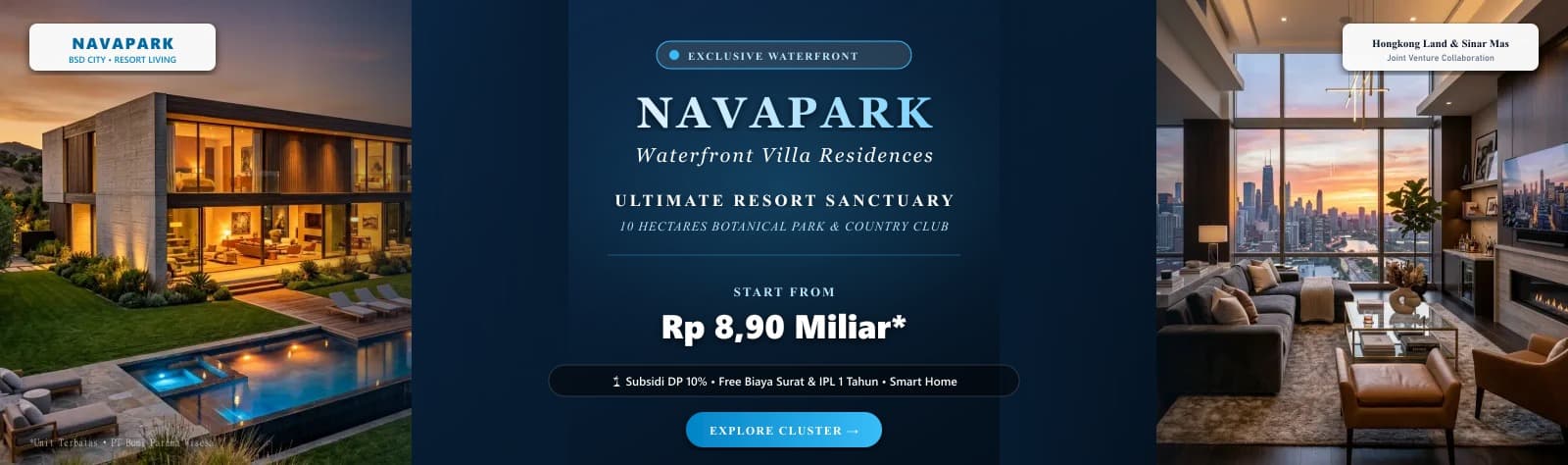 NavaPark BSD City - Waterfront Luxury Living (Hongkong Land & Sinar Mas Land)